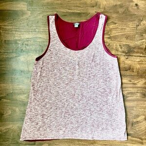 Eddie Bauer Women's Sleeveless Top Burgundy Size TXL